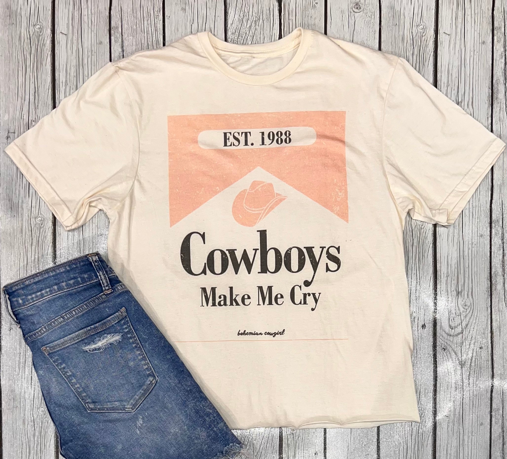 Bohemian Cowgirl Cowboys Est.1988 Tee (Extended Sizes Available