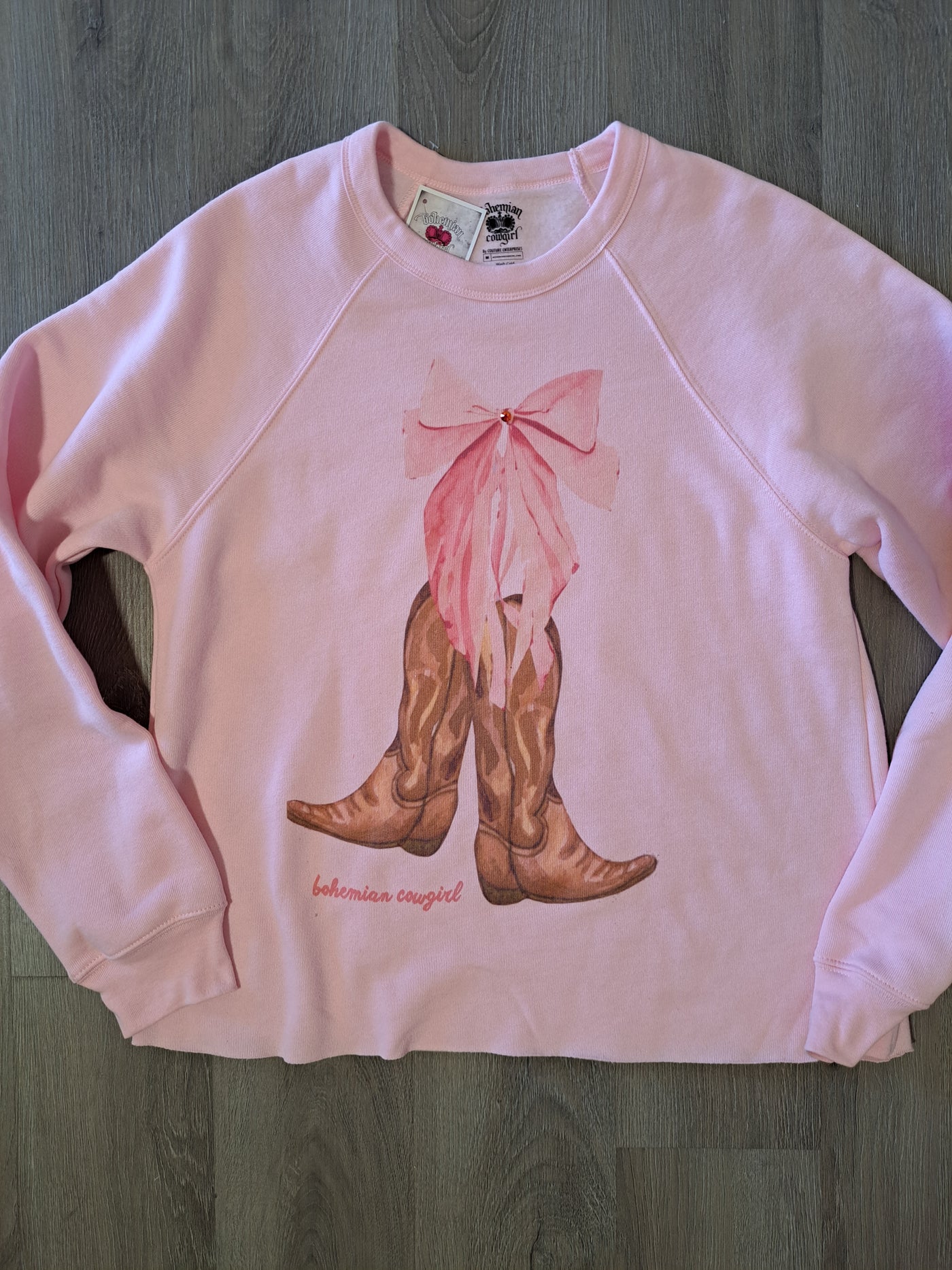 Boots and Bow Sweatshirt