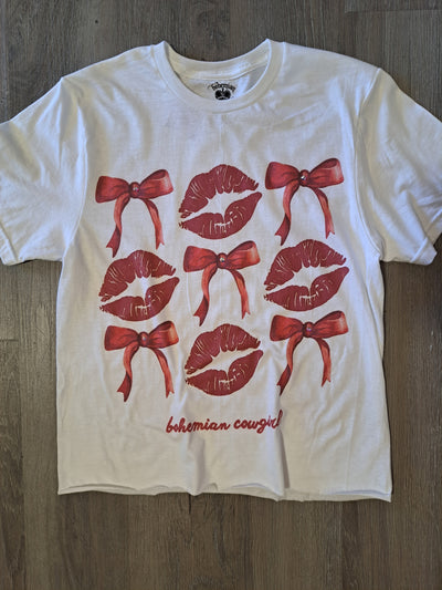 Lips & Bows Valentine's T-Shirt