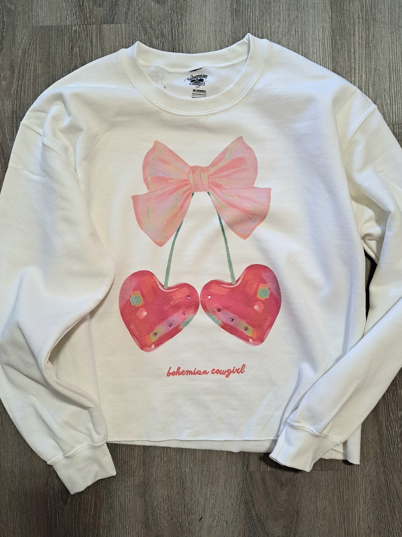 Cherry Hearts Valentine Sweatshirt