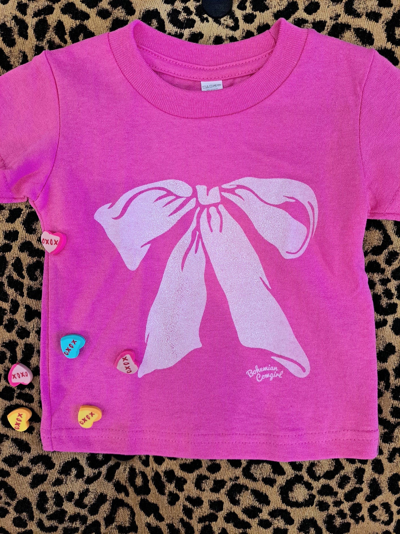 Pink Bow T-Shirt Kids