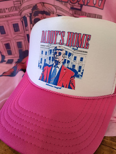 Daddy's Home Trump Hot Pink Trucker Hat