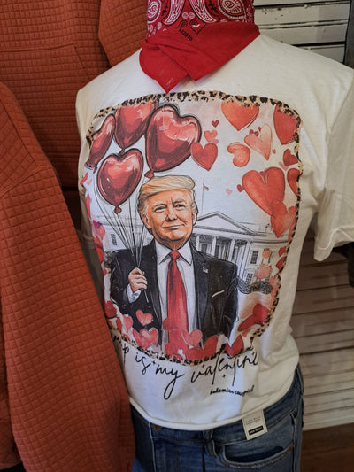 Trump Valentine Heart Balloons T-Shirt