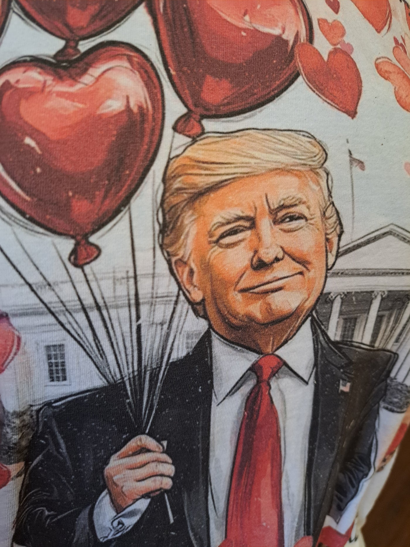 Trump Valentine Heart Balloons T-Shirt