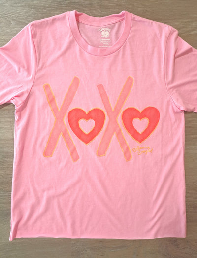 XOXO Hearts Pink Valentine T-Shirt