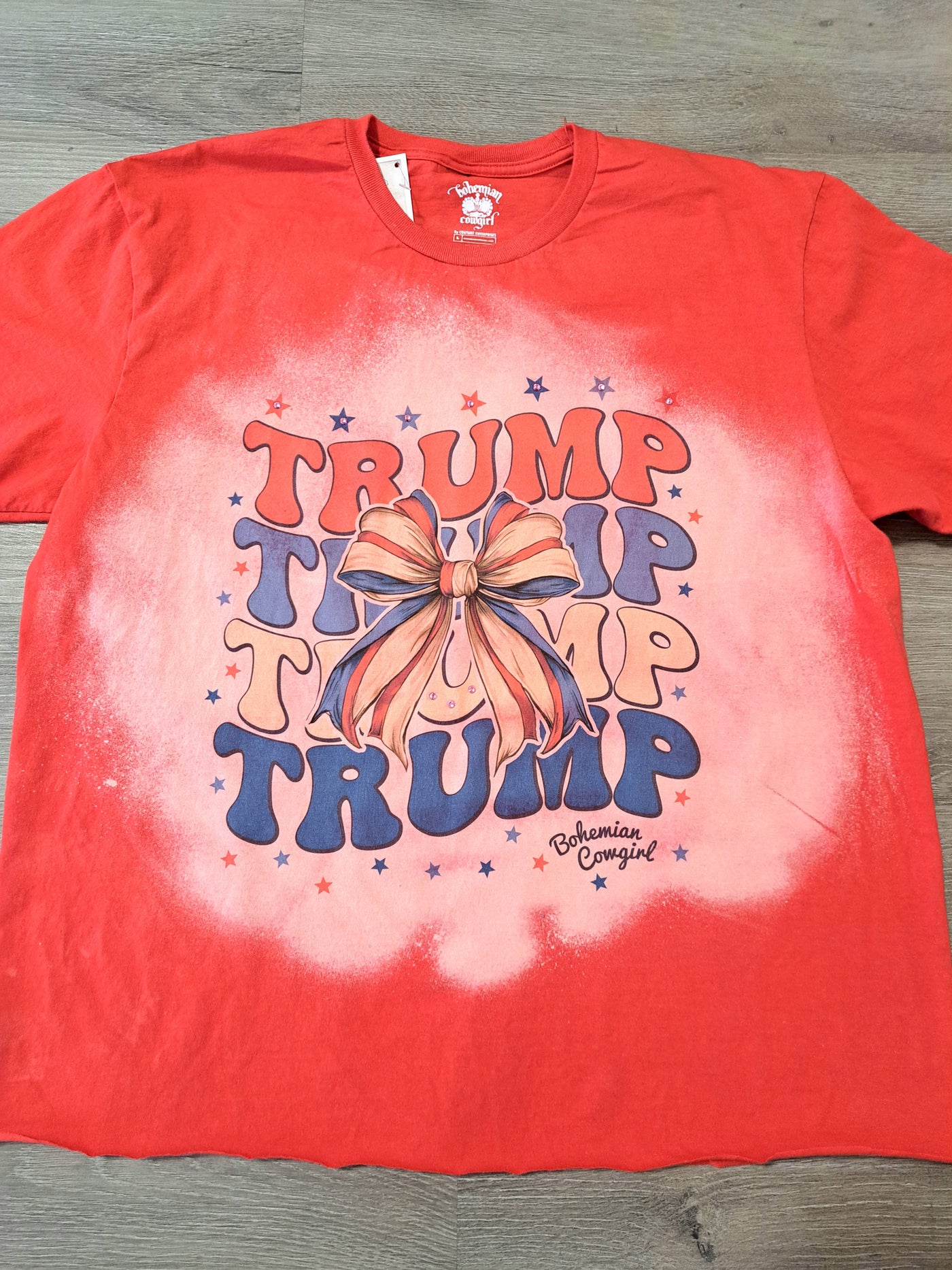 Trump Bleached Bow T-Shirt