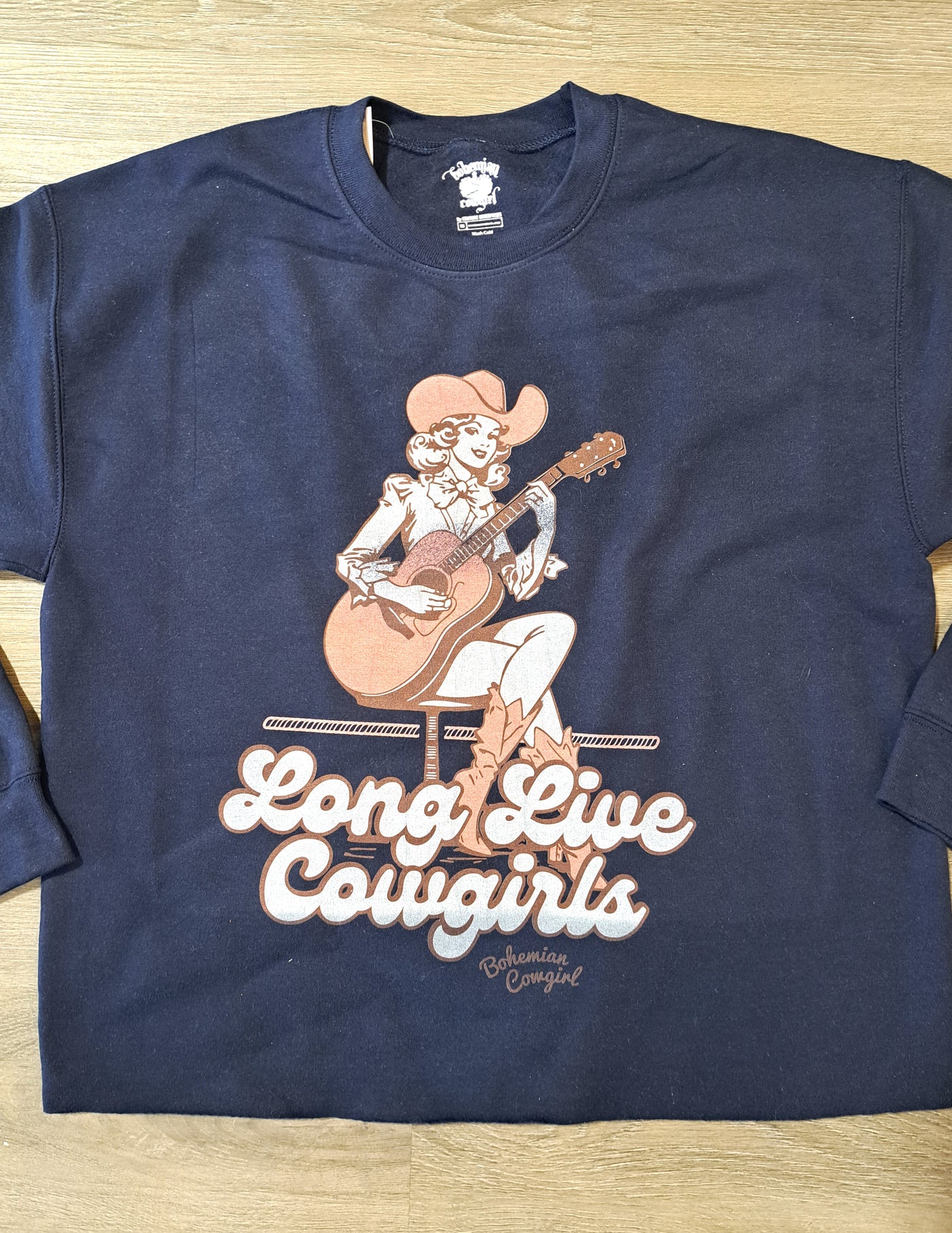 Long Live Cowgirl Navy Pinup Sweatshirt