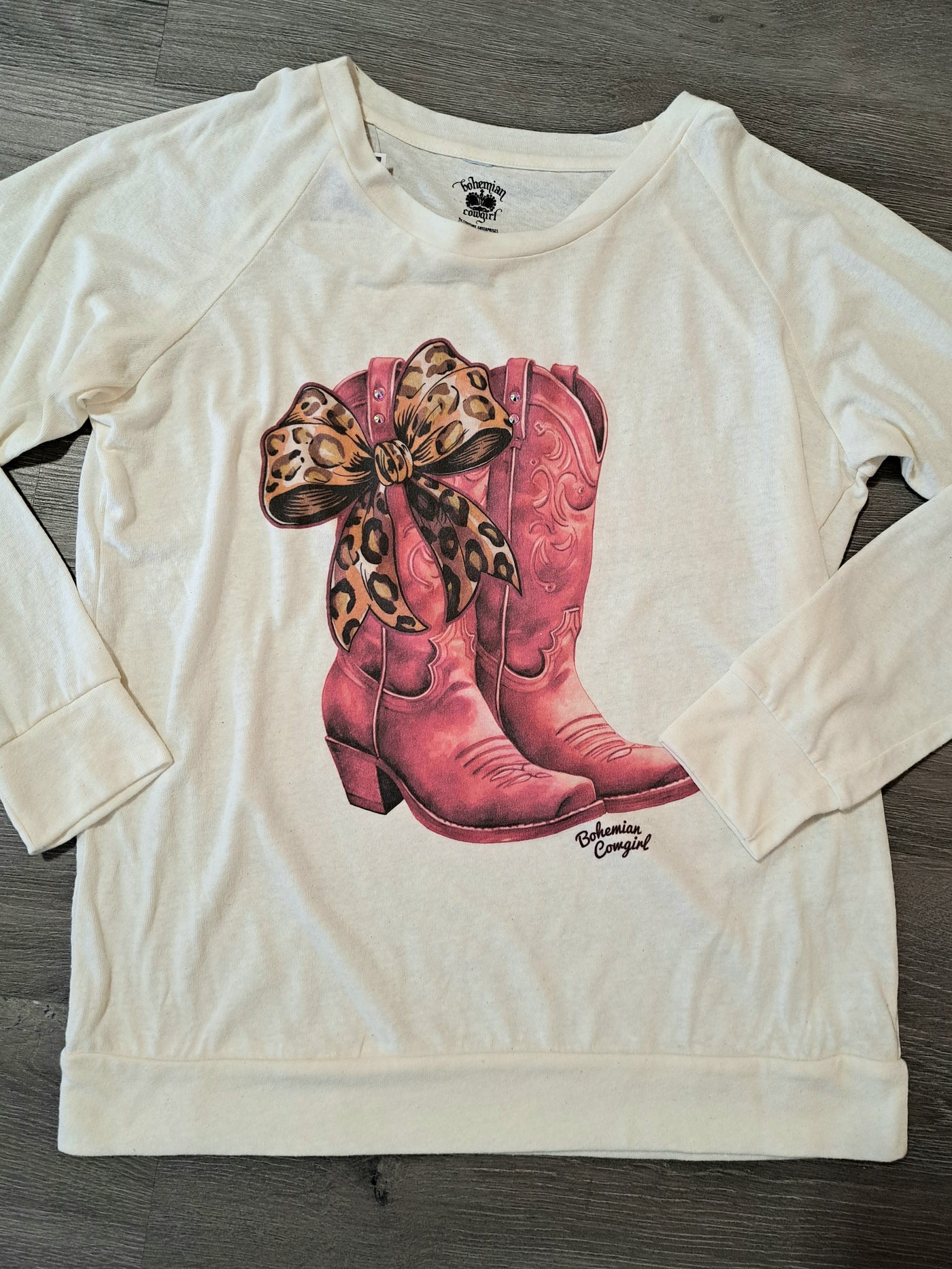 Red Boots Soft Raglan Long Sleeve