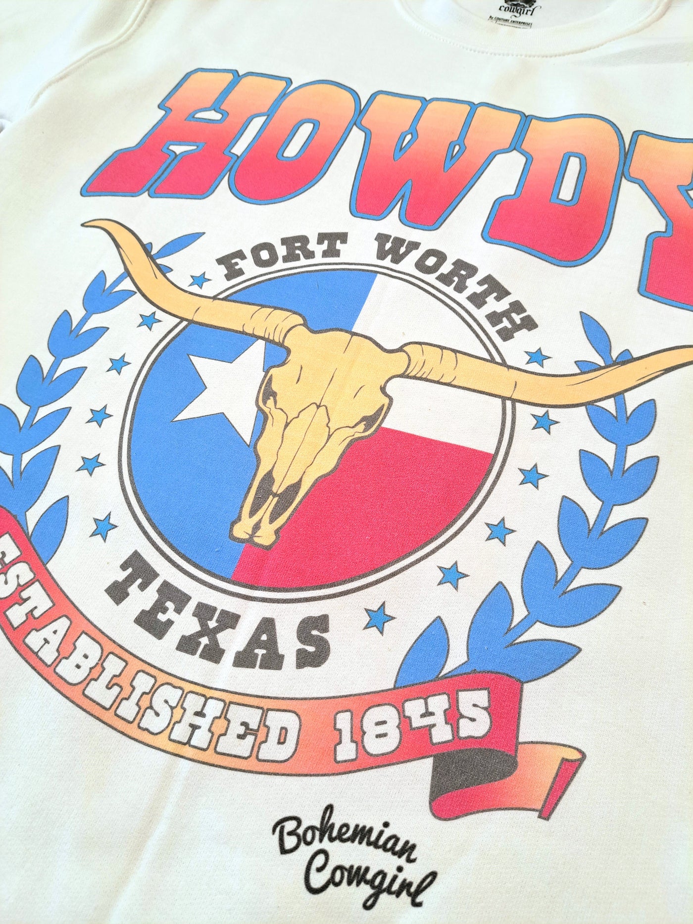 Fort Worth Texas 1845 Sweatshirt