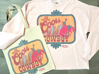 Framed Coors Cowboy Pink Sweatshirt