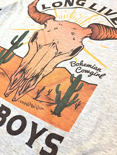 Long Live Cowboys Skull T-Shirt