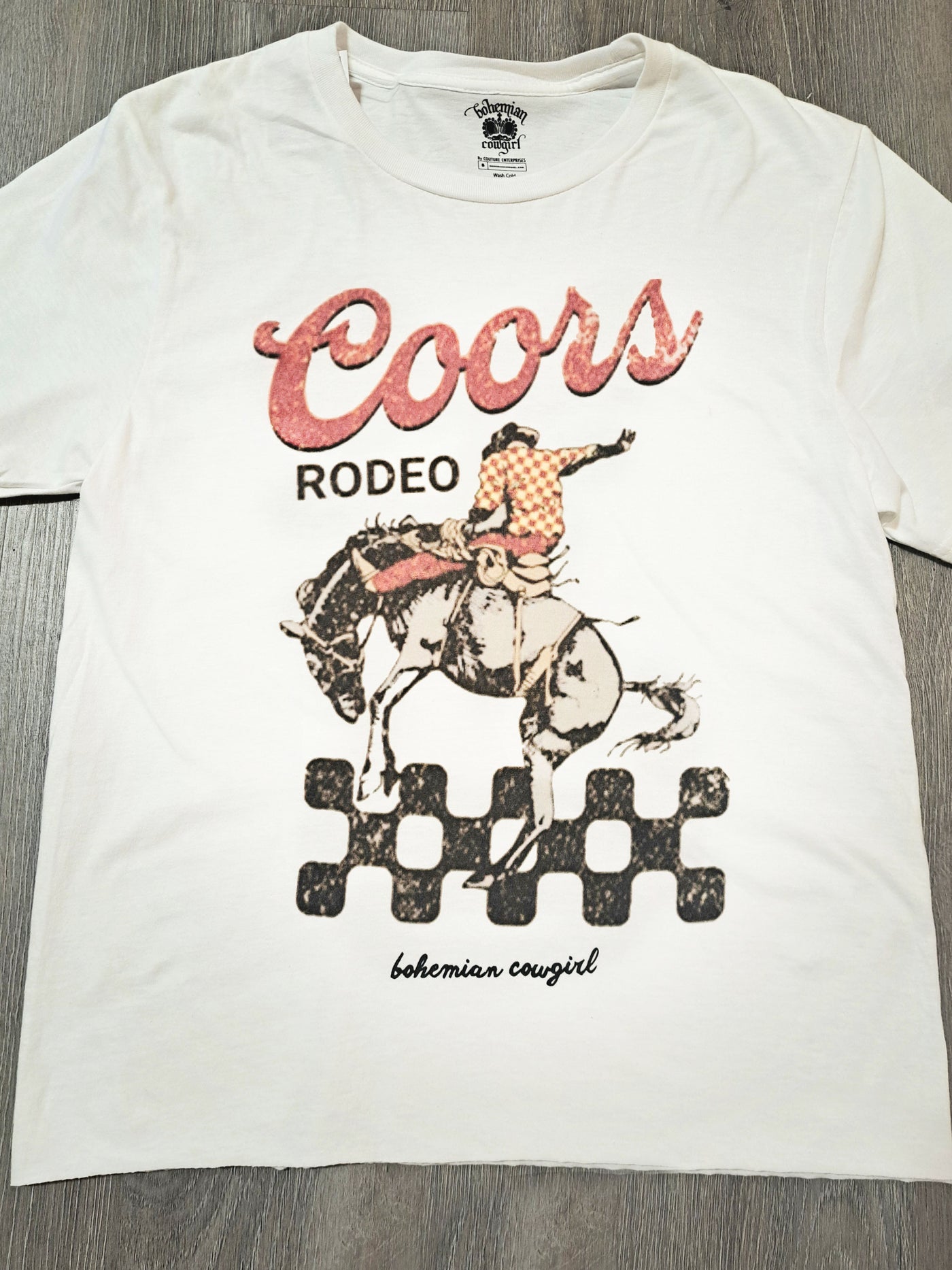 Coors Rodeo Checkered T-Shirt