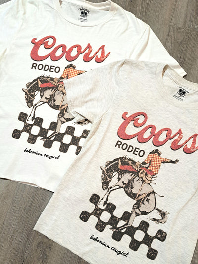 Coors Rodeo Checkered T-Shirt