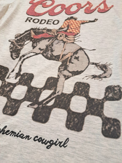 Coors Rodeo Checkered T-Shirt