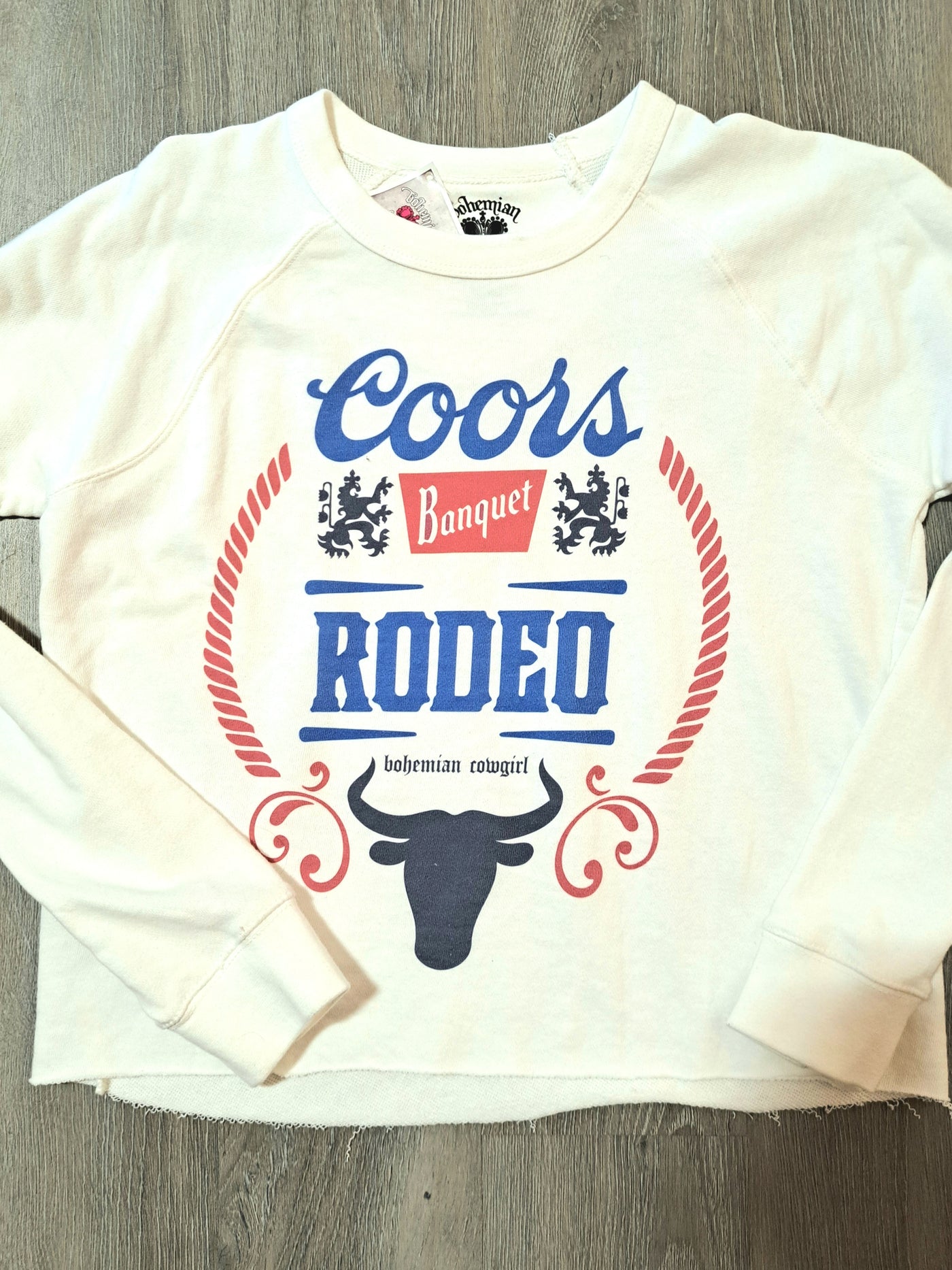 Coors Banquet Rodeo White Sweatshirt