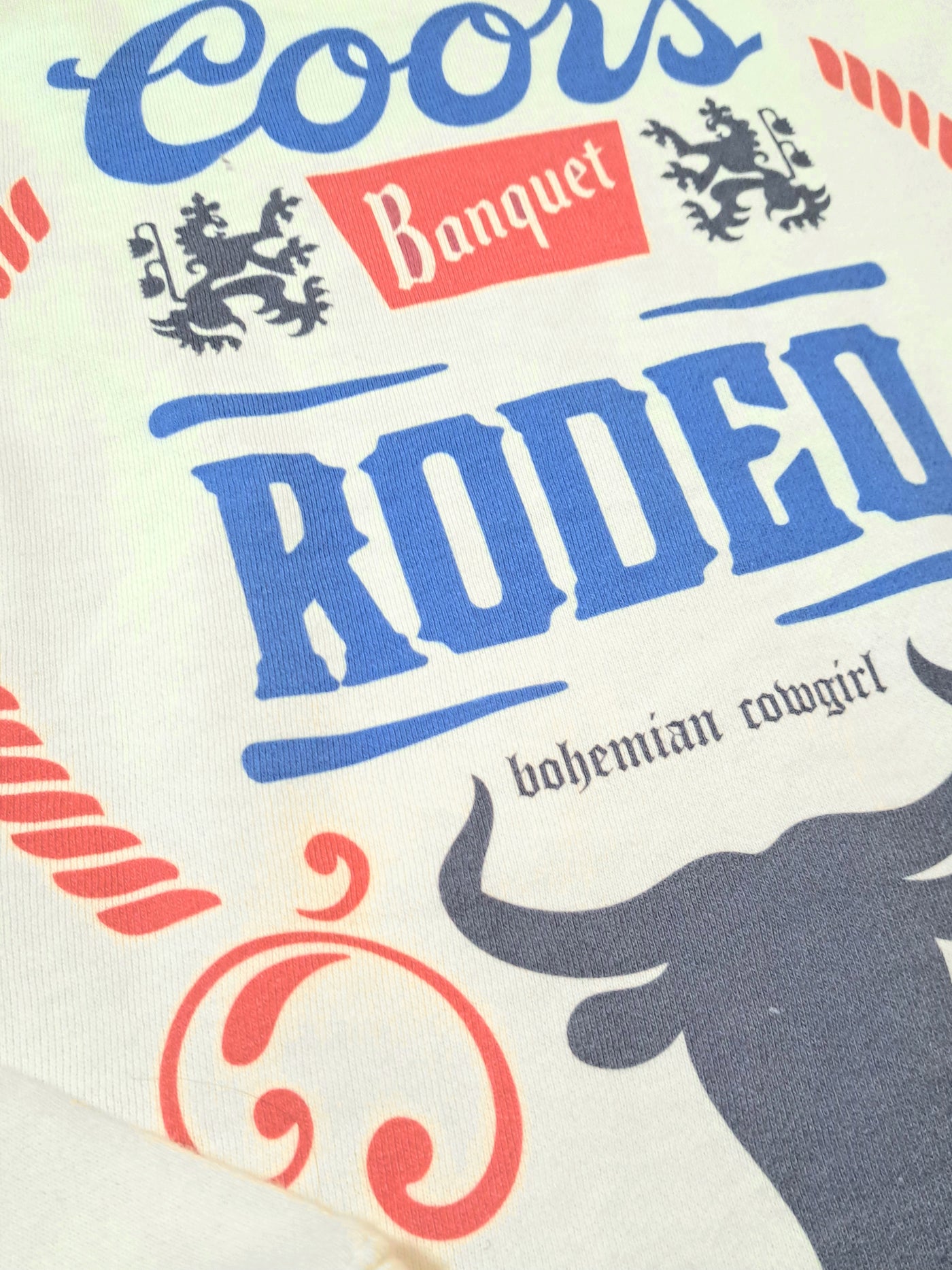 Coors Banquet Rodeo White Sweatshirt