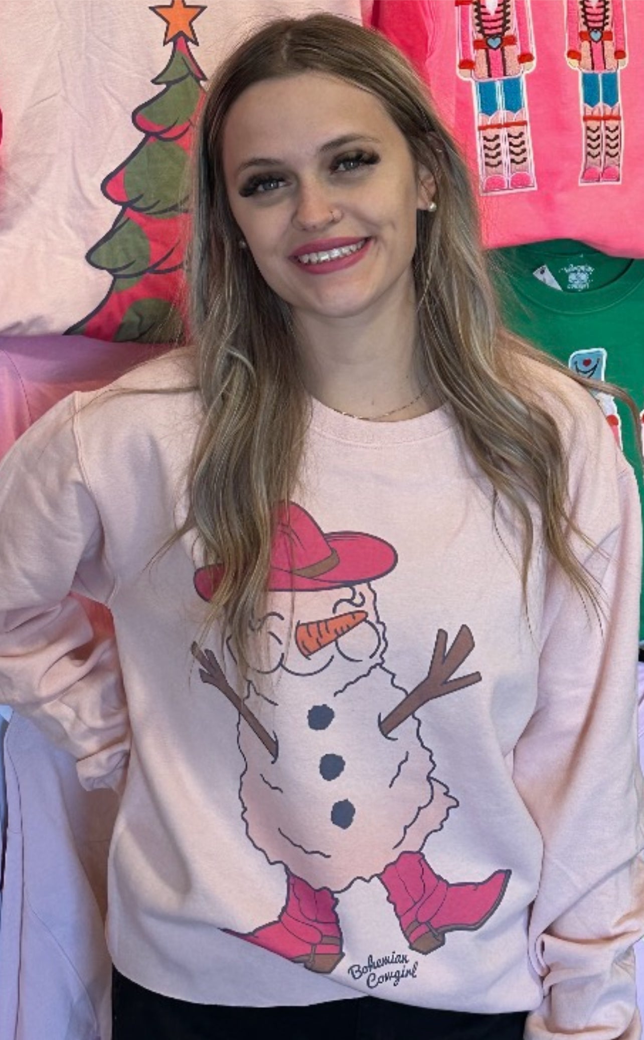 Cowboy Snowman Sweatshirt