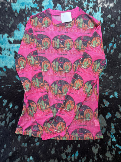 NEON MOON MESH TOP