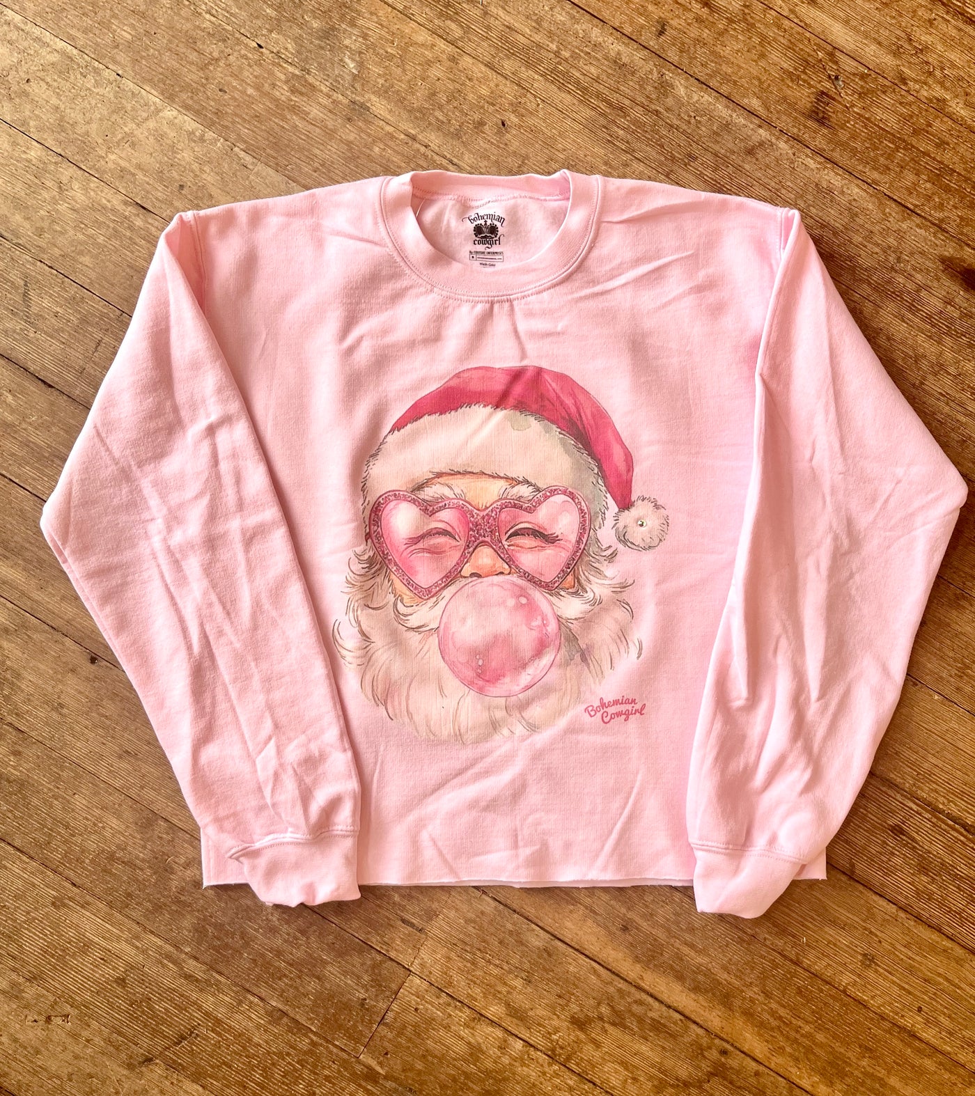 Bubblegum Santa Sweatshirt