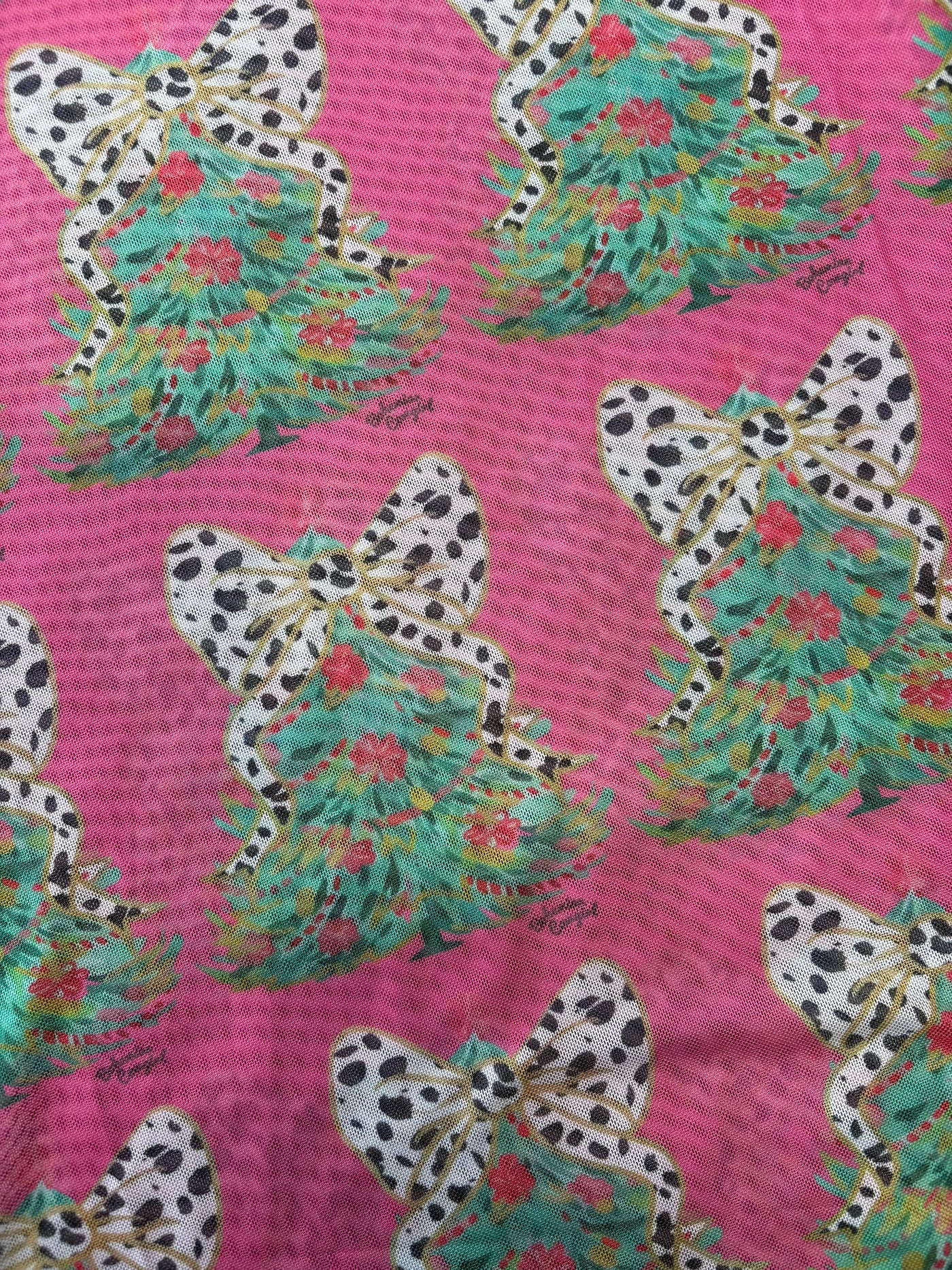 MERRY & SPOTTED MESH TOP