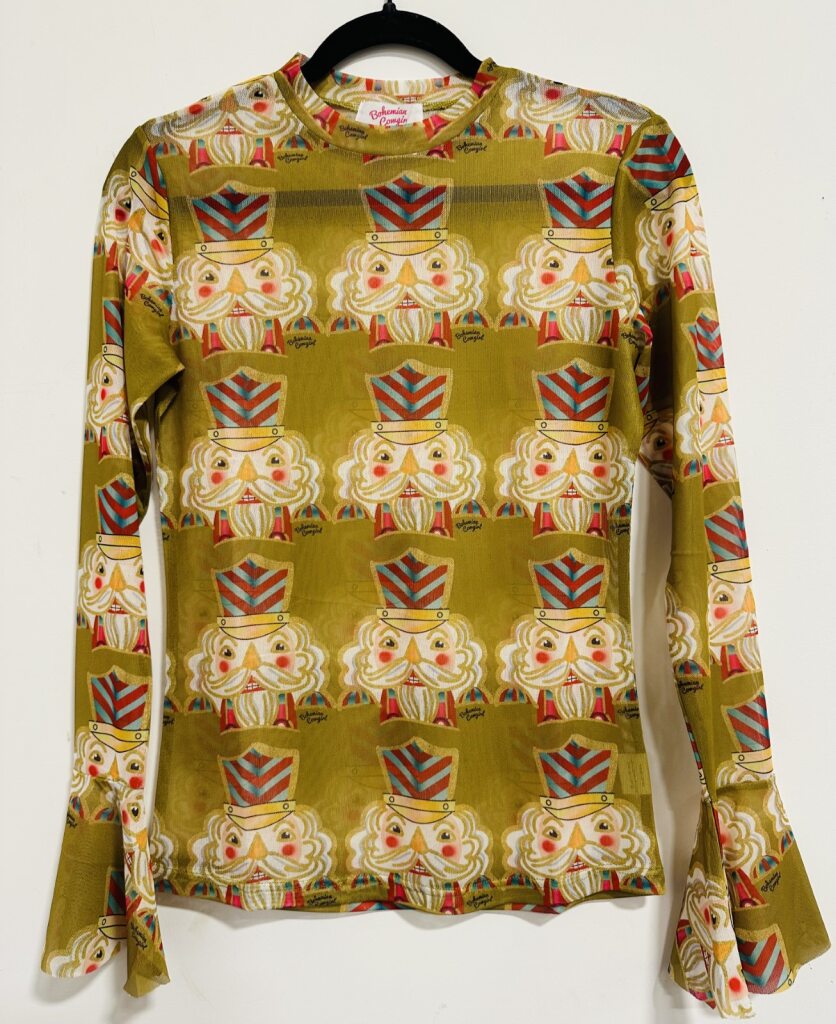 NUTCRACKER GOLD MESH SHIRT