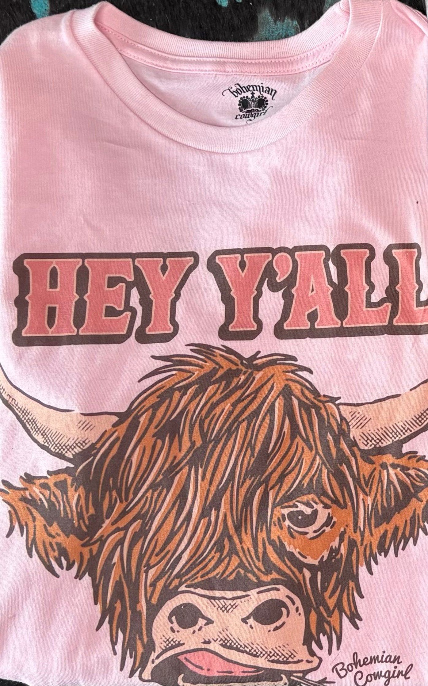 HEY Y'ALL HIGHLAND COW