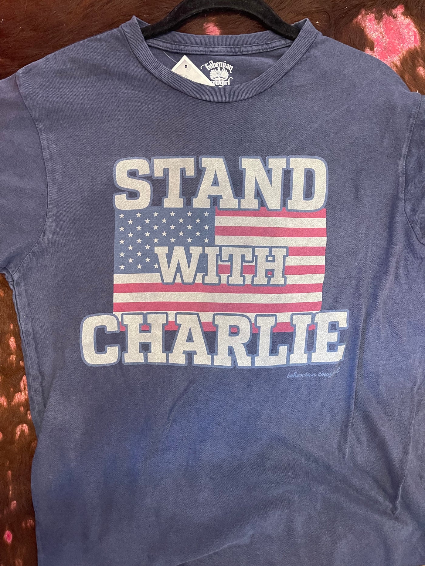 Stand With Charlie - Blue Wash