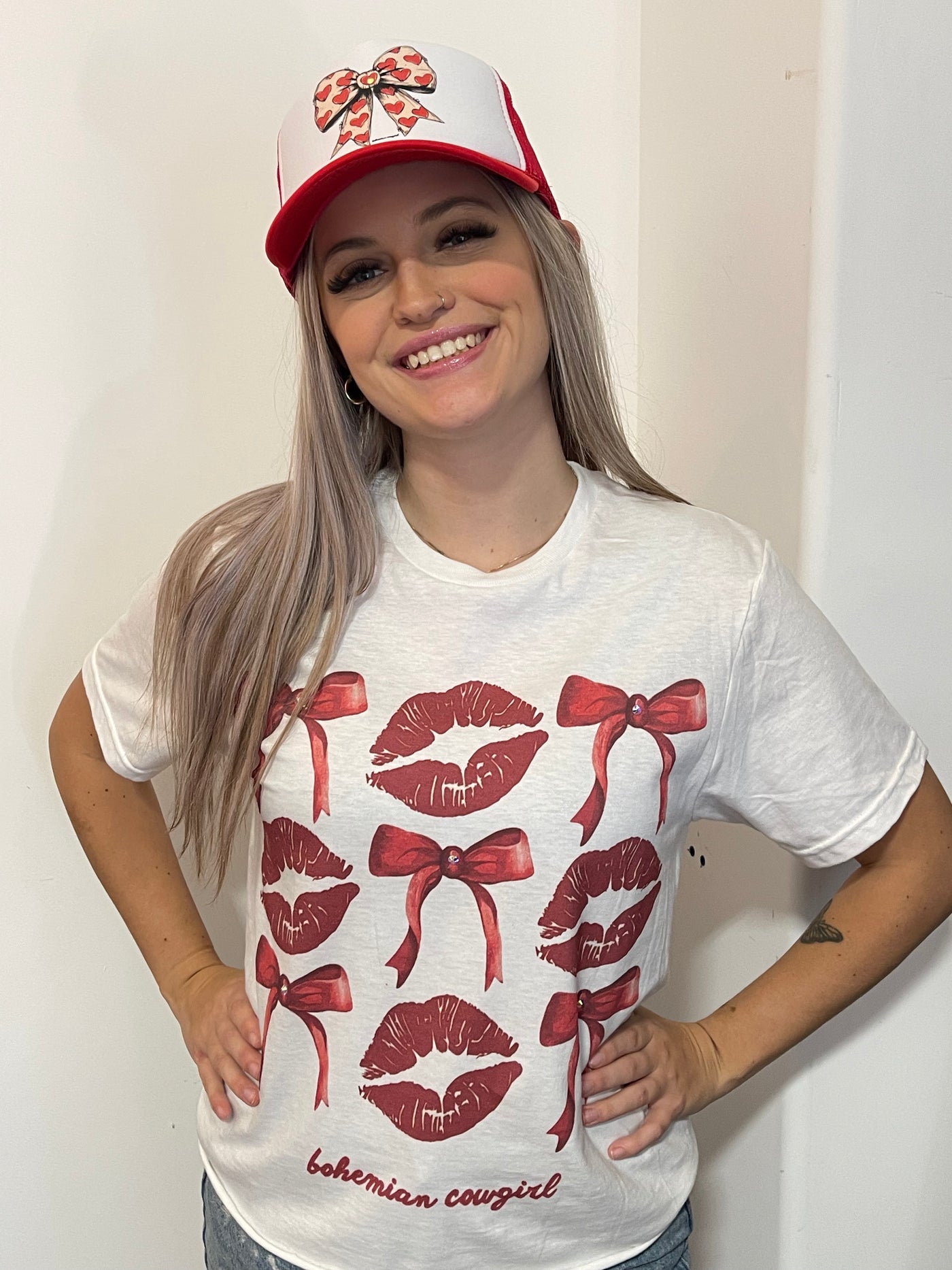 Lips & Bows Valentine's T-Shirt