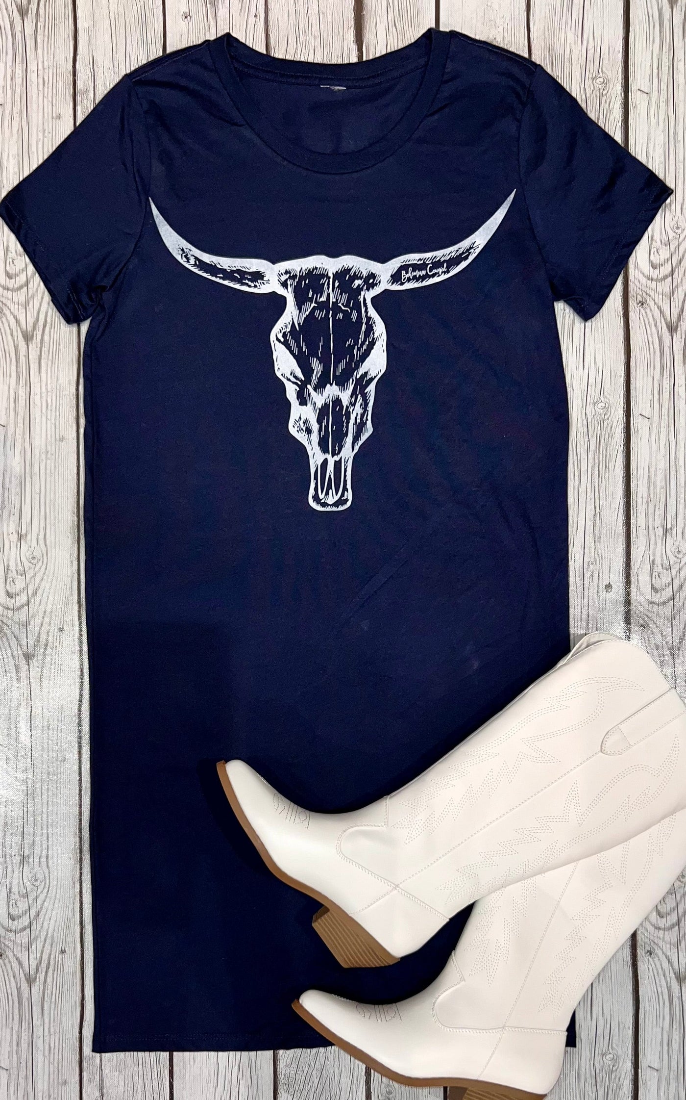 Bull Skull - T-shirt Dress