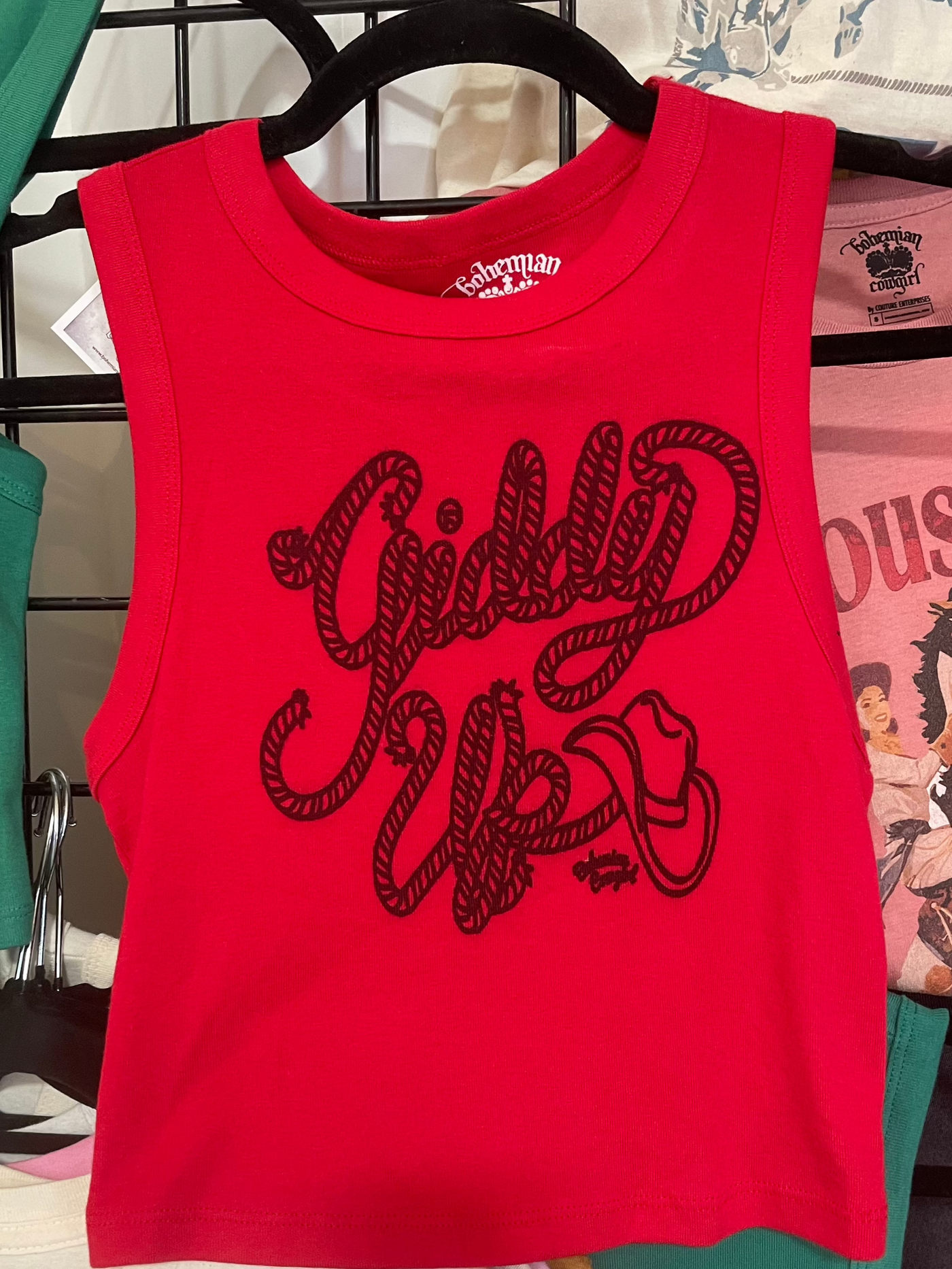 GIDDY UP RED TINY TANK