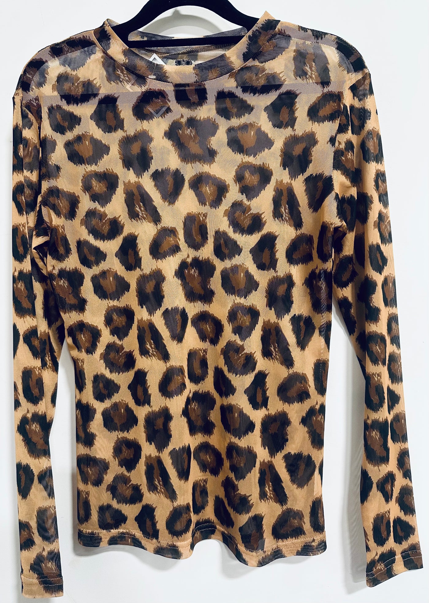 LEOPARD MESH TOP