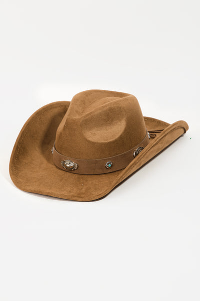 Oval Coin Belt Cowboy Hat