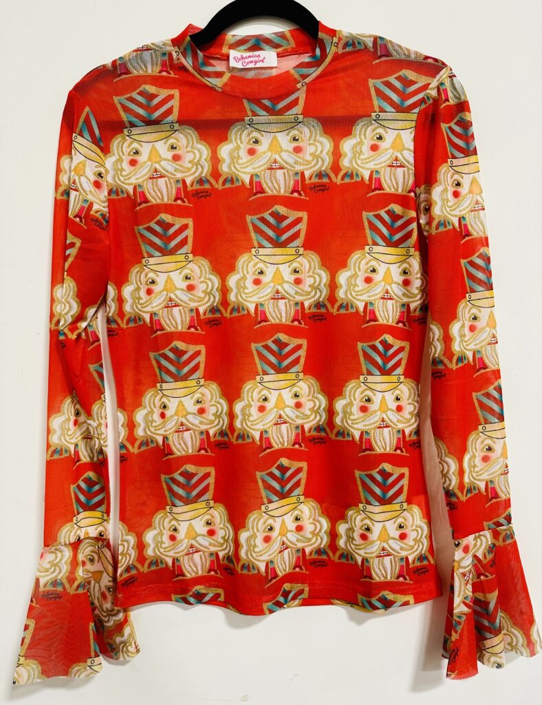 NUTCRACKER RED MESH SHIRT