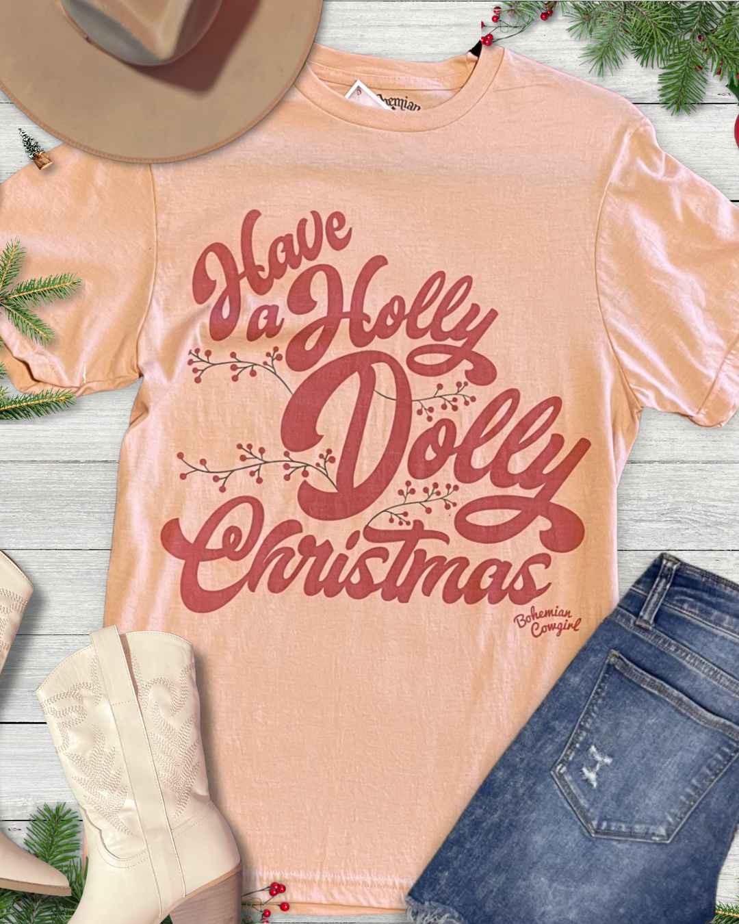 Holy dolly Christmas Logo