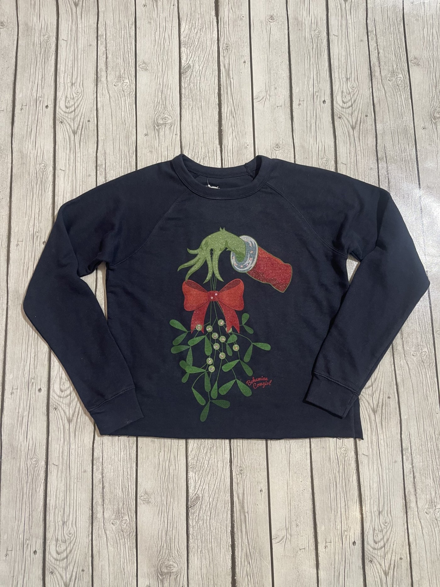 Grinch Hand Sweatshirt