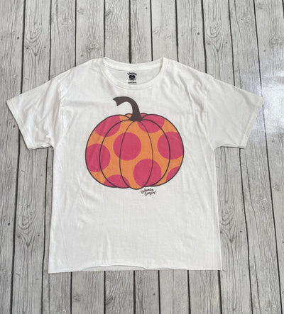 Polka Dot Pumpkin Cropped Tee