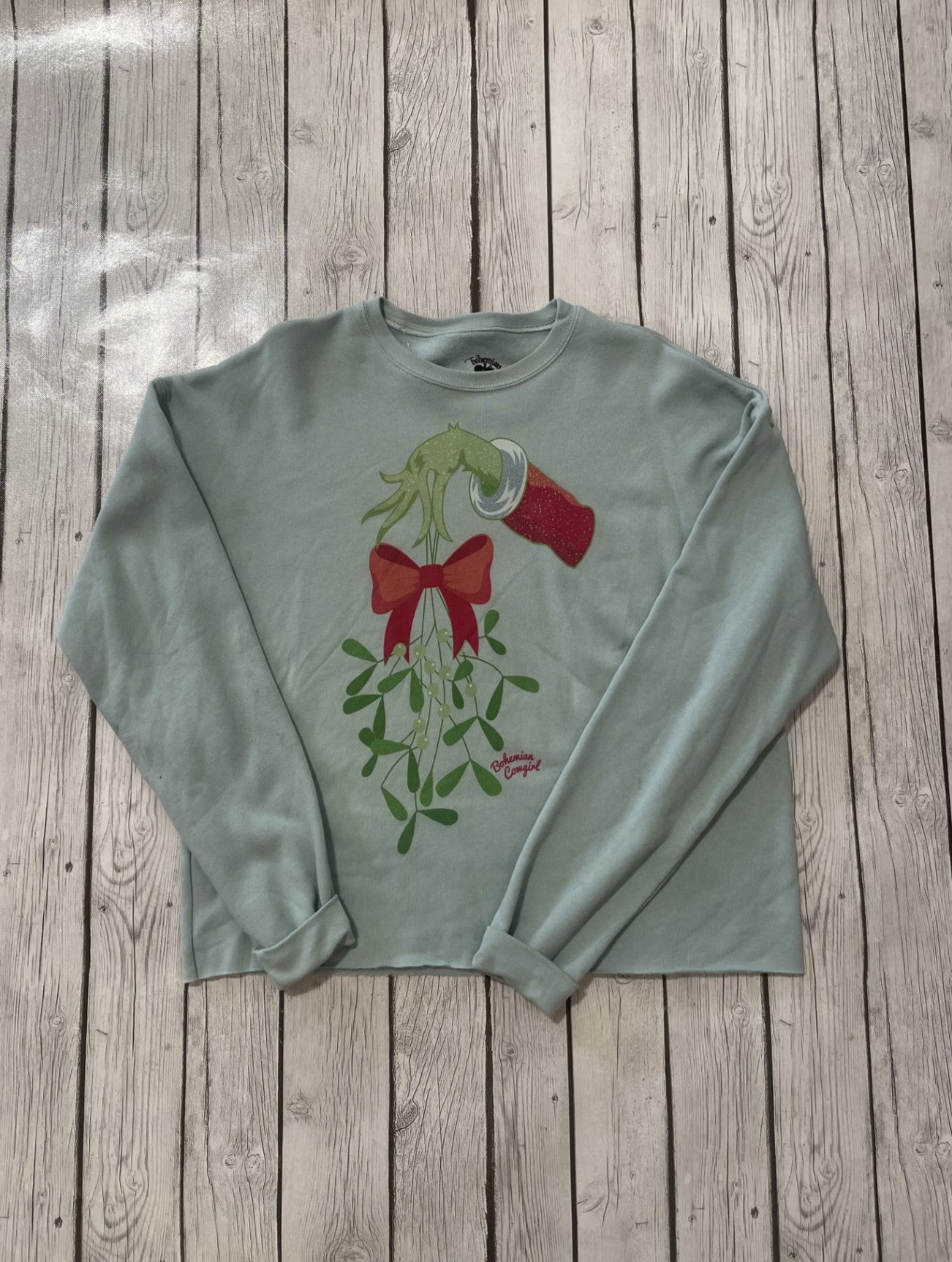 Grinch Hand Sweatshirt