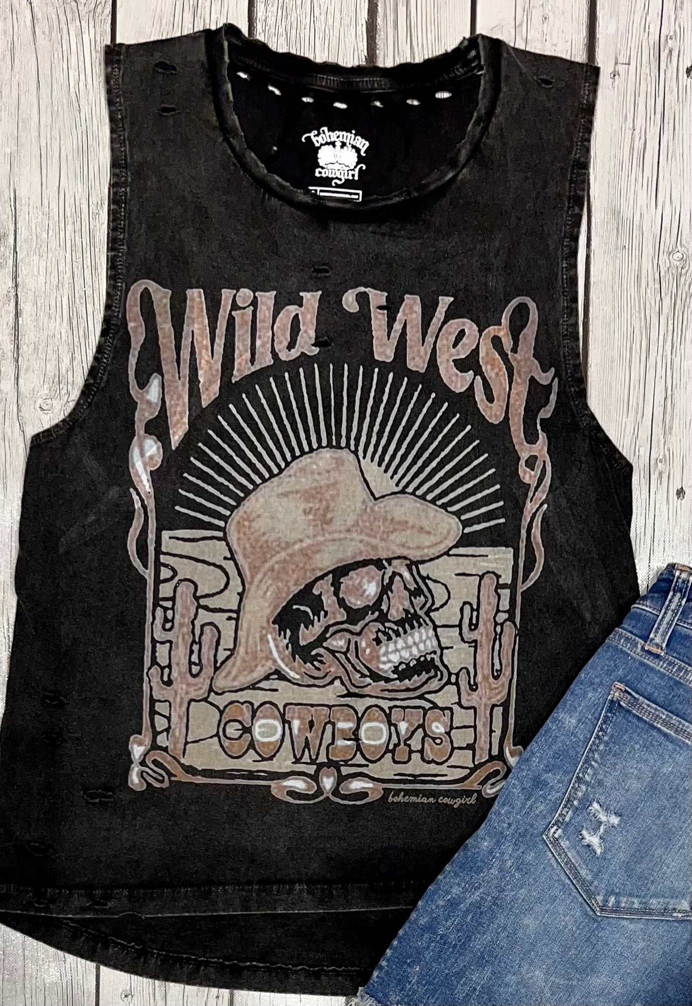 Wild West Cowboys Skull