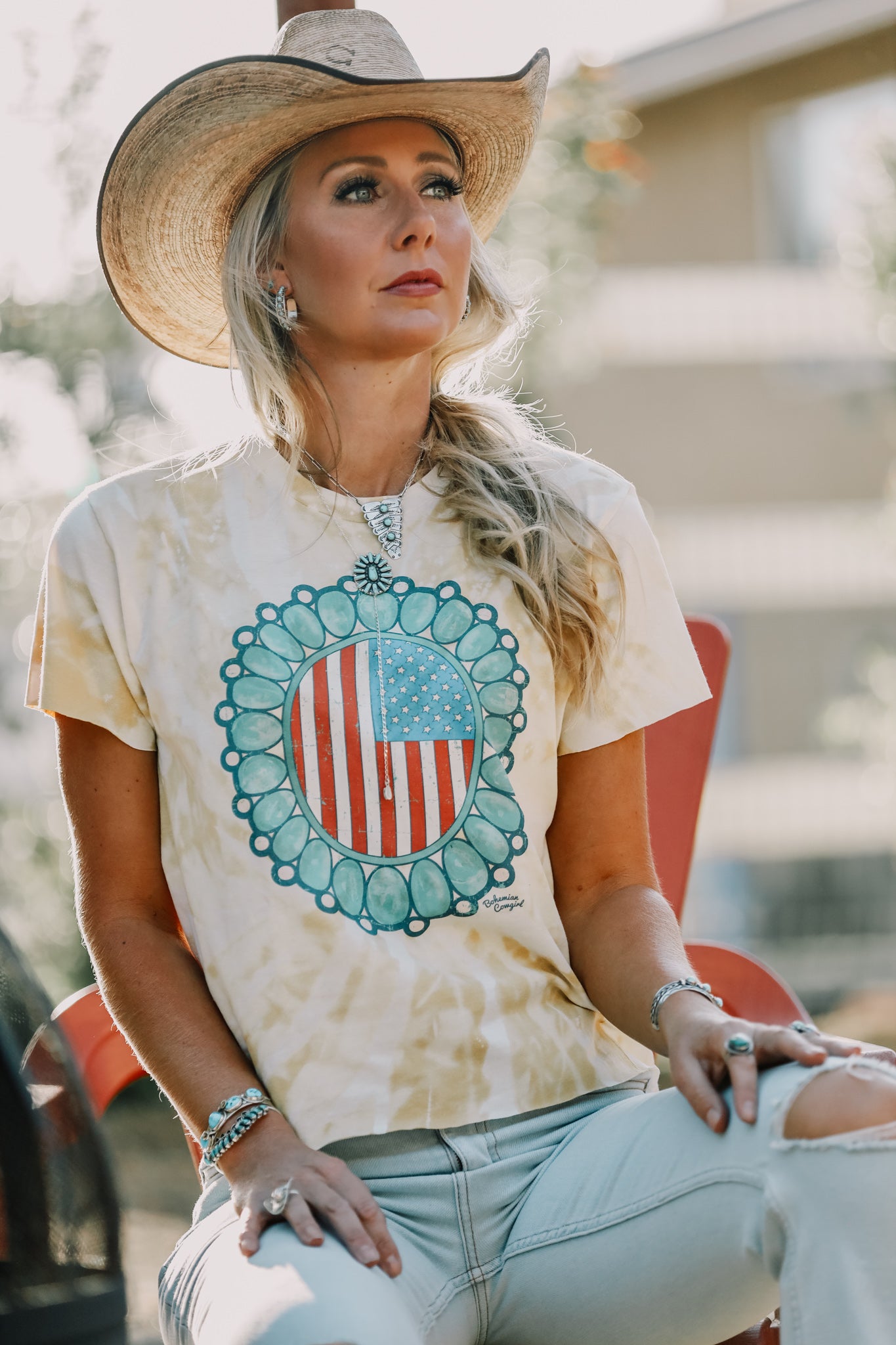 Turquoise Stone Flag- Wholesale